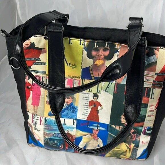 Elle Gourmet Insulated Lunch Bag 2 Zippered Compartments Large Capacity Glam - Picture 6 of 14